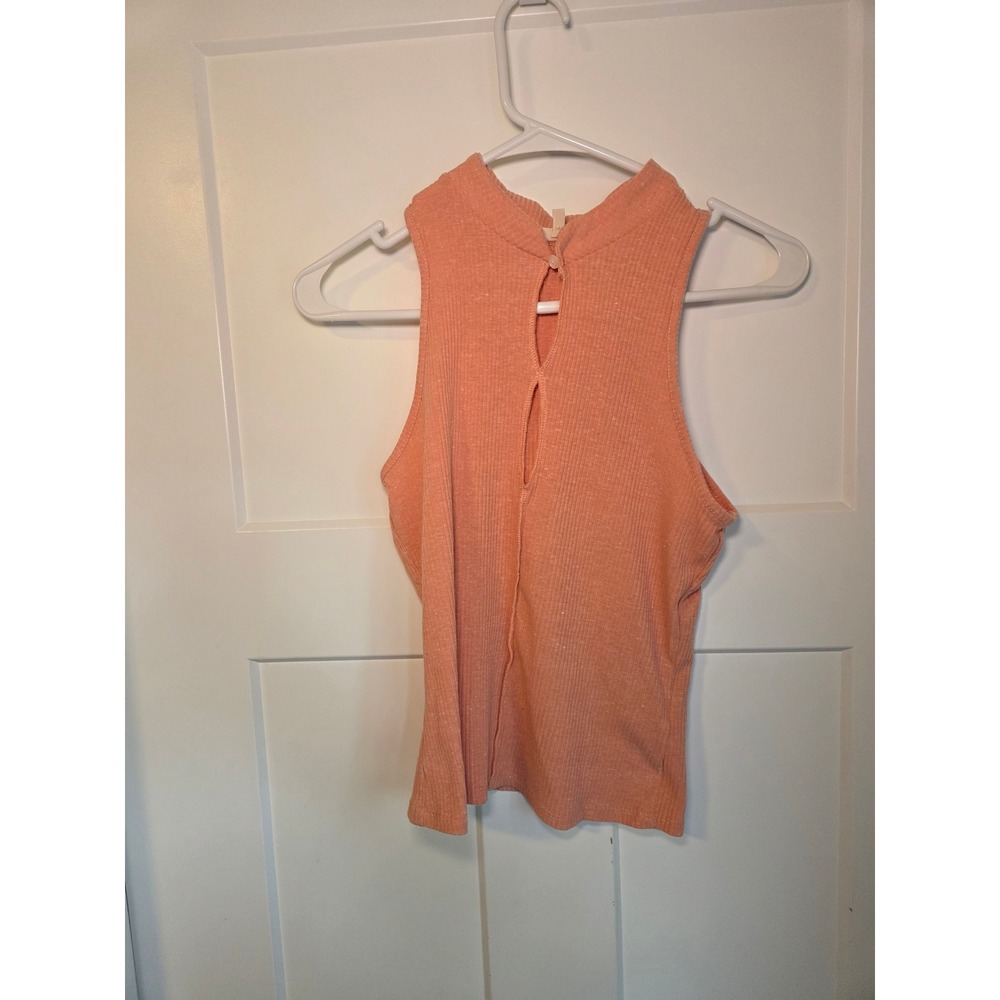gilded intent Mock Neck Keyhole Sleeveless Top XL